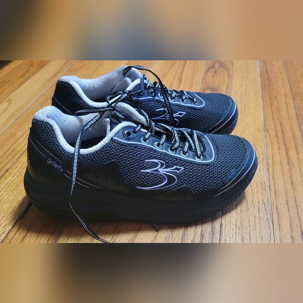Gdefy Gravity Defyer Mighty Walk Athletic Sneakers Shoes Purple women's Size 8